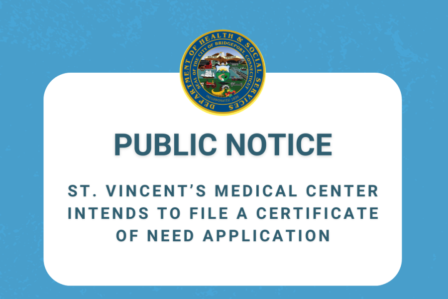 St. Vincent’s Medical Center intends to file a Certificate of Need Application 